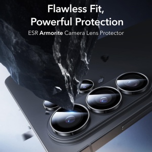 Sticla securizata pentru camera telefonului Samsung Galaxy S26 Ultra ESR Armorite Camera Lens Protectors clear/ negru - Img 5