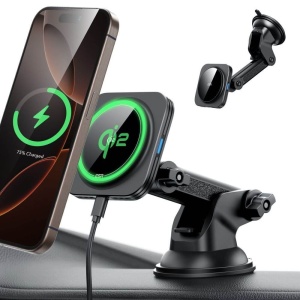 Suport telefon auto cu incarcare wireless Qi2 HaloLock , Magsafe pentru bord / parbriz ESR - Img 4