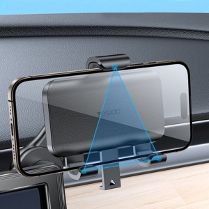 Suport telefon Auto Yesido C250 pentru Colț Ecran, Rotire 360°, Prindere Gravitatională, Negru - Img 4