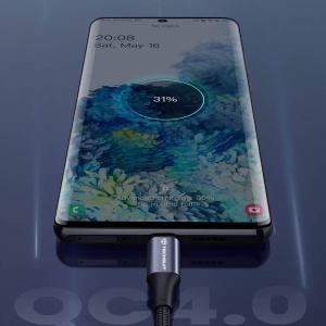 Cablu de date Type-C to Type-C, Super Fast Charging, PD100W, 480Mbps, 1m - PCB018 - Img 3