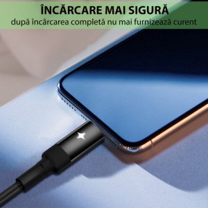 Cablu de date Yesido (CA-28) -USB to Type-C incarcare rapida 2.4 A, 1.2M - Img 5