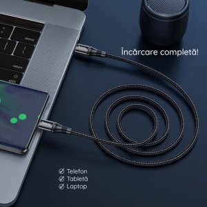 Cablu de incarcare Hoco X50 USB Type-C to USB Type-C, PD 100W, 5A, 1.0m - Img 7