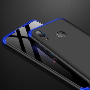 Husa Huawei P Smart 2019-GKK 360 Front and Back Case Full Body Cover -Negru cu Albastru - Img 3