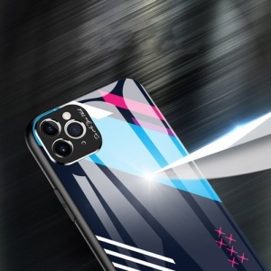 Husa Iphone 11 PRO MAX -Color Glass-cu sticla securizata- pattern 2 - Img 4