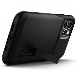 Husa Iphone 12 PRO / Iphone 12 -Spigen Slim Armor - Black - Img 8
