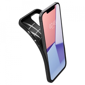 Husa Iphone 12 Pro Max -Spigen Liquid Air- Negru mat - Img 3