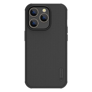 Husa iPhone 14 Pro-Nillkin Super Frosted Shield Case Neagra - Img 1