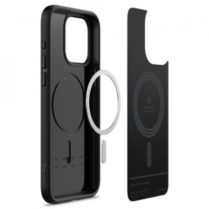 Husa iPhone 15 Pro Max Caseology Parallax Magsafe Neagra by Spigen - Img 3