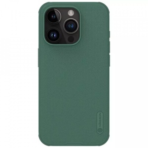 Husa iPhone 15 Pro Max-Nillkin Super Frosted Shield Case Deep Green - Img 1