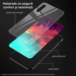 Husa iPhone 15 Pro Max - Printing Glass Red Nebula - Img 2