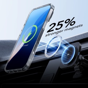 Husa iPhone 16 Pro Max Classic Kickstand Case cu MagSafe de la ESR transparenta + folie - Img 2