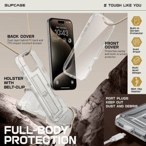 Husa iPhone 16 Pro Supcase Unicorn Beetle Pro transparenta - Img 5