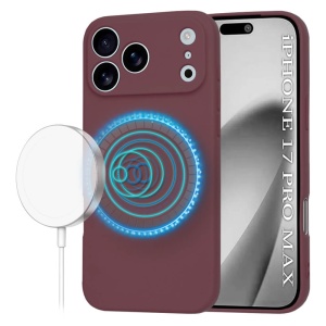 Husa iPhone 17 Pro Max SoftFlex Magsafe bordo - Img 1
