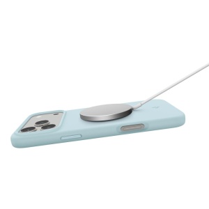 Husa iPhone 17 Pro Spigen Silicone Fit Magsafe Mute Blue - Img 5