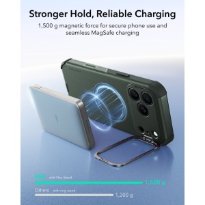 Husă iPhone 18 Pro ESR Cyber Armor Kickstand Olive Green - Img 7