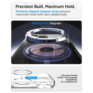 Husă iPhone 18 Pro Max - Spigen - Ultra Hybrid MagSafe - Clear White - Img 9