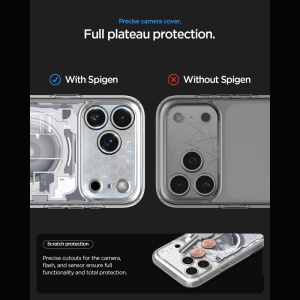 Husă iPhone 18 Pro Max - Spigen - Ultra Hybrid MagSafe - Zero One White - Img 7