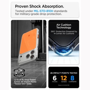 Husă iPhone 18 Pro Max - Spigen - Ultra Hybrid T MagSafe - Glossy Orange - Img 2