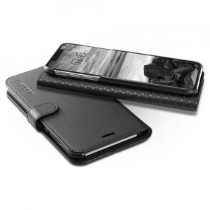 Husa Iphone XS /Iphone X -Spigen Wallet S Neagra - Img 6