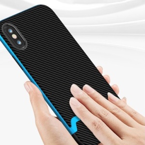 Husa iPhone XS Max- iPaky Bumblebee Neo Hybrid cu rama albastra - Img 8