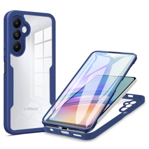 Husa Samsung Galaxy A15 ColorVerse 360 + Screen Protector -margine albastra - Img 1