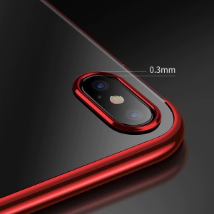 Husa Samsung Galaxy A50 /A30s/ A50s -Clear Color case gel-Margine rosie - Img 2