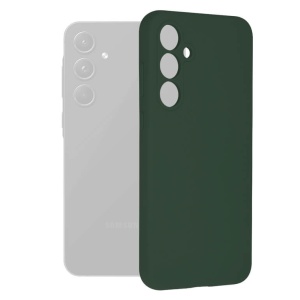 Husa Samsung Galaxy A55 5G Soft Edge Silicone verde inchis - Img 1