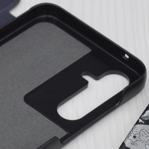 Husa Samsung Galaxy A55 -Eco Leather View Case albastru inchis - Img 6