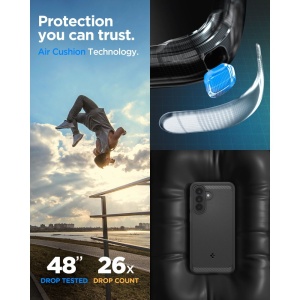 Husa Samsung Galaxy A57 Spigen Rugged Armor Neagra - Img 12