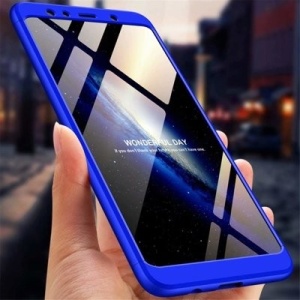 Husa Samsung Galaxy A9 -GKK 360 Front and Back Case Full Body Cover Albastra - Img 8