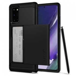Husa Samsung Galaxy Note 20 -Spigen Slim Armor CS Neagra - Img 1
