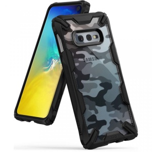 Husa Samsung Galaxy S10e - Ringke Fusion X- Camo Black - Img 1