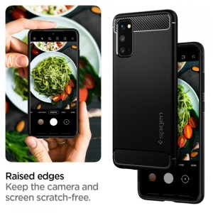 Husa Samsung Galaxy S20 - Spigen Rugged Armor -Neagra - Img 7