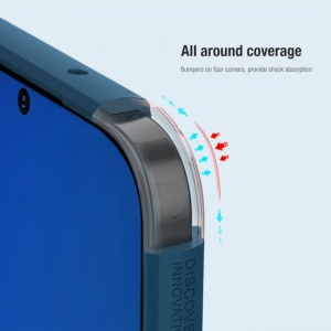 Husa Samsung Galaxy S22 - Nillkin Super Frosted Shield Pro Albastra - Img 2