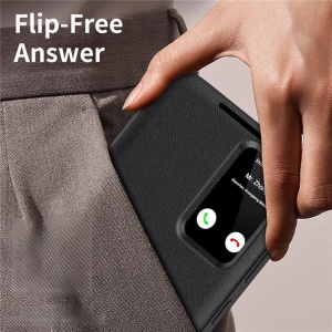 Husa Samsung Galaxy S23 Ultra SmartView Techsuit Neagra - Img 3