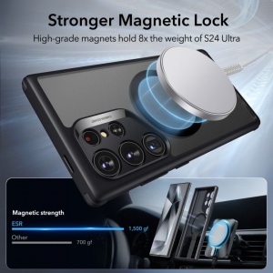 Husa Samsung Galaxy S24 Ultra ESR Boost Flickstand HaloLock Frosted Black - Img 8
