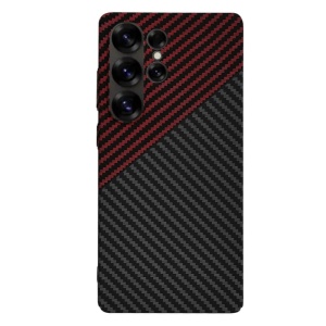 Husa Samsung Galaxy S25 Ultra Carbonite FiberShell red vortex - Img 2
