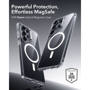 Husa Samsung Galaxy S26 Ultra Classic Hybrid HaloLock cu MagSafe de la ESR transparenta - Img 4