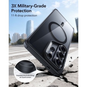 Husa Samsung Galaxy S26 Ultra Classic Hybrid HaloLock cu MagSafe de la ESR transparenta / negru - Img 6