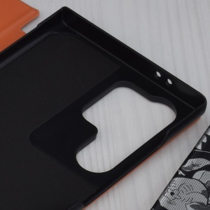 Husa Samsung Galaxy S26 Ultra Eco Leather View Case portocalie - Img 2