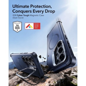 Husa Samsung Galaxy S26 Ultra ESR Cyber Armor Kickstand neagra - Img 6