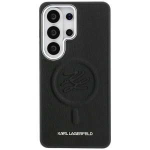 Husa Samsung Galaxy S26 Ultra Karl Lagerfeld Leather with Initial Logo Debossed MagSafe neagra - Img 3