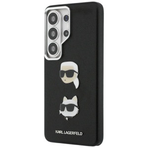 Husa Samsung Galaxy S26 Ultra Karl Lagerfeld Wrapped Leather Saffiano with with K&C Head Pin neagra - Img 4