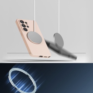 Husa Samsung Galaxy S26 Ultra Ringke Silicone Magnetic Magsafe Pink Sand - Img 4
