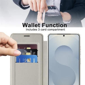 Husa Samsung Galaxy S26 Ultra SmartMag Book Case Gri - Img 4