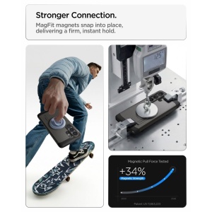 Husa Samsung Galaxy S26 Ultra Spigen Tough Armor Mag Magsafe Gunmetal - Img 8