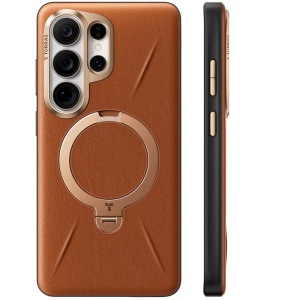 Husă Samsung Galaxy S26 Ultra Torras QPRO Leather Series – Piele ecologica Premium, maro
