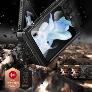 Husa Samsung Galaxy Z Flip 5 Supcase Unicorn Beetle Pro Neagra - Img 7