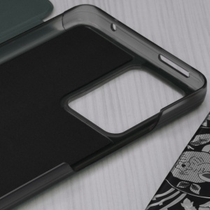 Husa Xiaomi 12T / 12T Pro -Eco Leather View Case verde inchis - Img 3