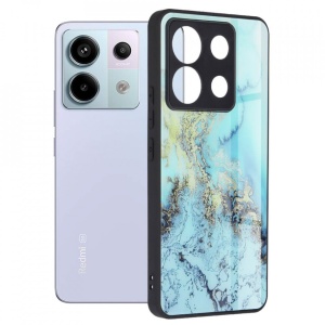 Husa Xiaomi Redmi Note 13 Pro 5G - Printing Glass Blue Ocean